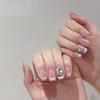 Nail Art Jewelry Mixed Transparent Pointed Bottom Diamond Burst Flash Big Crooked Heart Butterfly White Diamond Nail Art Jewelry