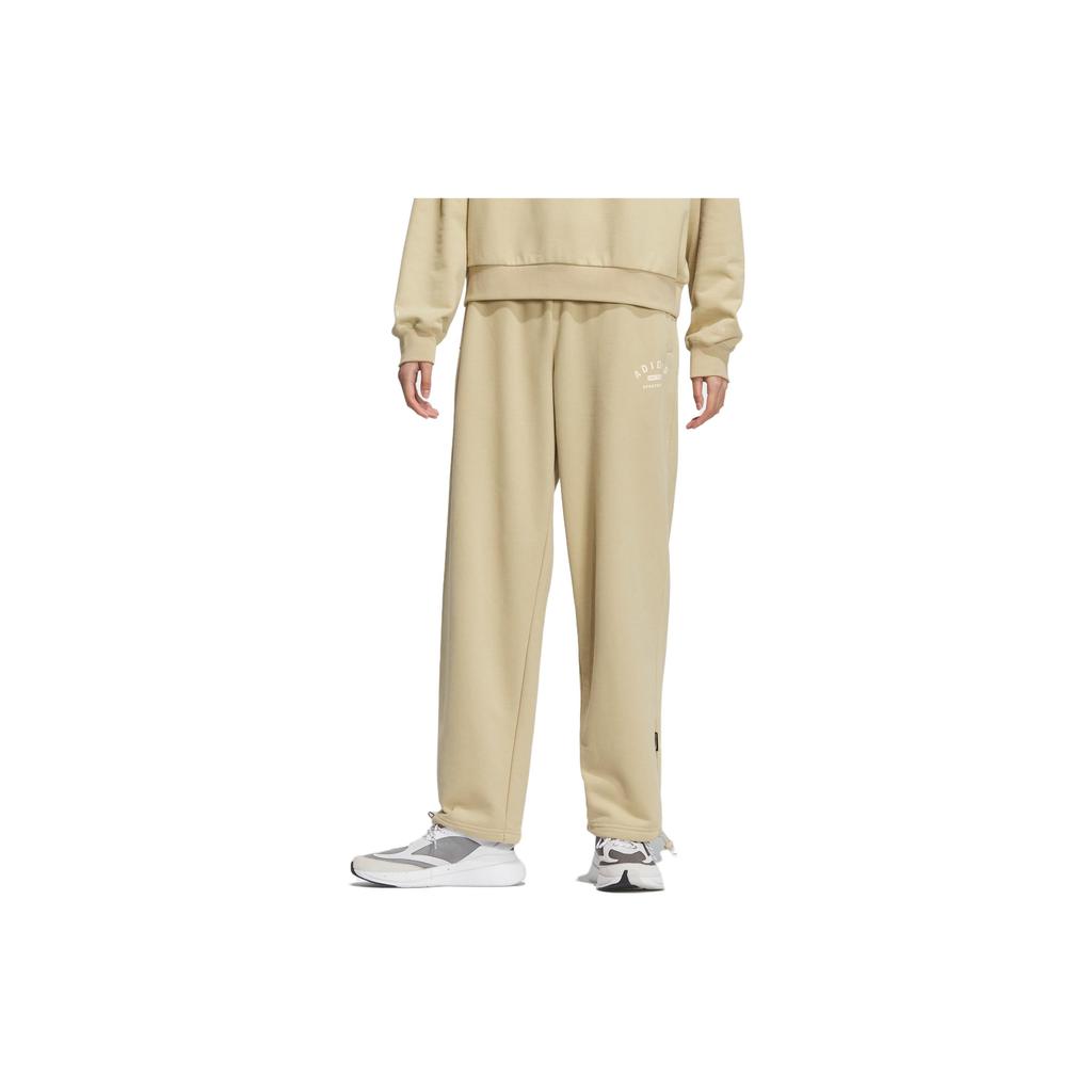 Adidas SS23 Loose Solid Color Sports Long Pants Women Bottoms Prairie-Brown IK3512