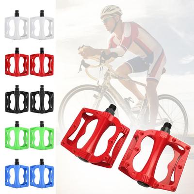 Pedales de bicicleta anchos de aleación de aluminio para ciclismo, pedales coloridos para bicicleta de montaña, universales