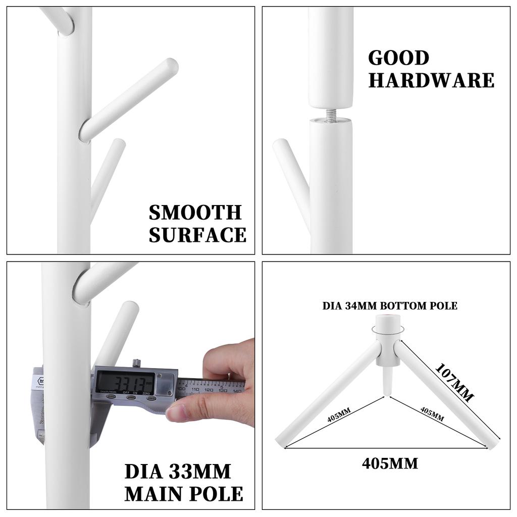 Clothes and Hats Rack Tree Branch Shape Hooks Mobile and Convenient Coat Rack for Home Living Room Hangers Clothes Rack Stand