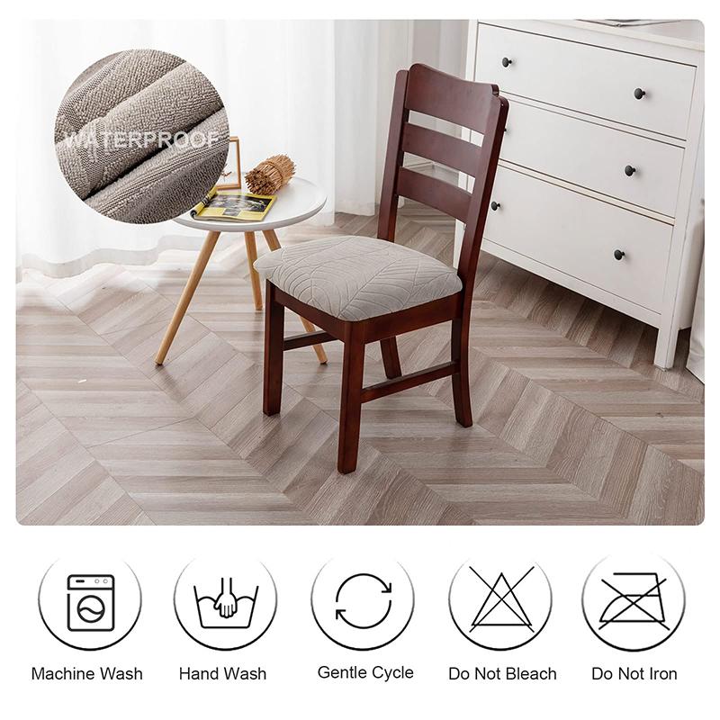 Real Water Resist Chair Seat Covers Stretch Jacquard Seat Covers Seat Case Removable Chair Covers For Home Use Hotel Living Room