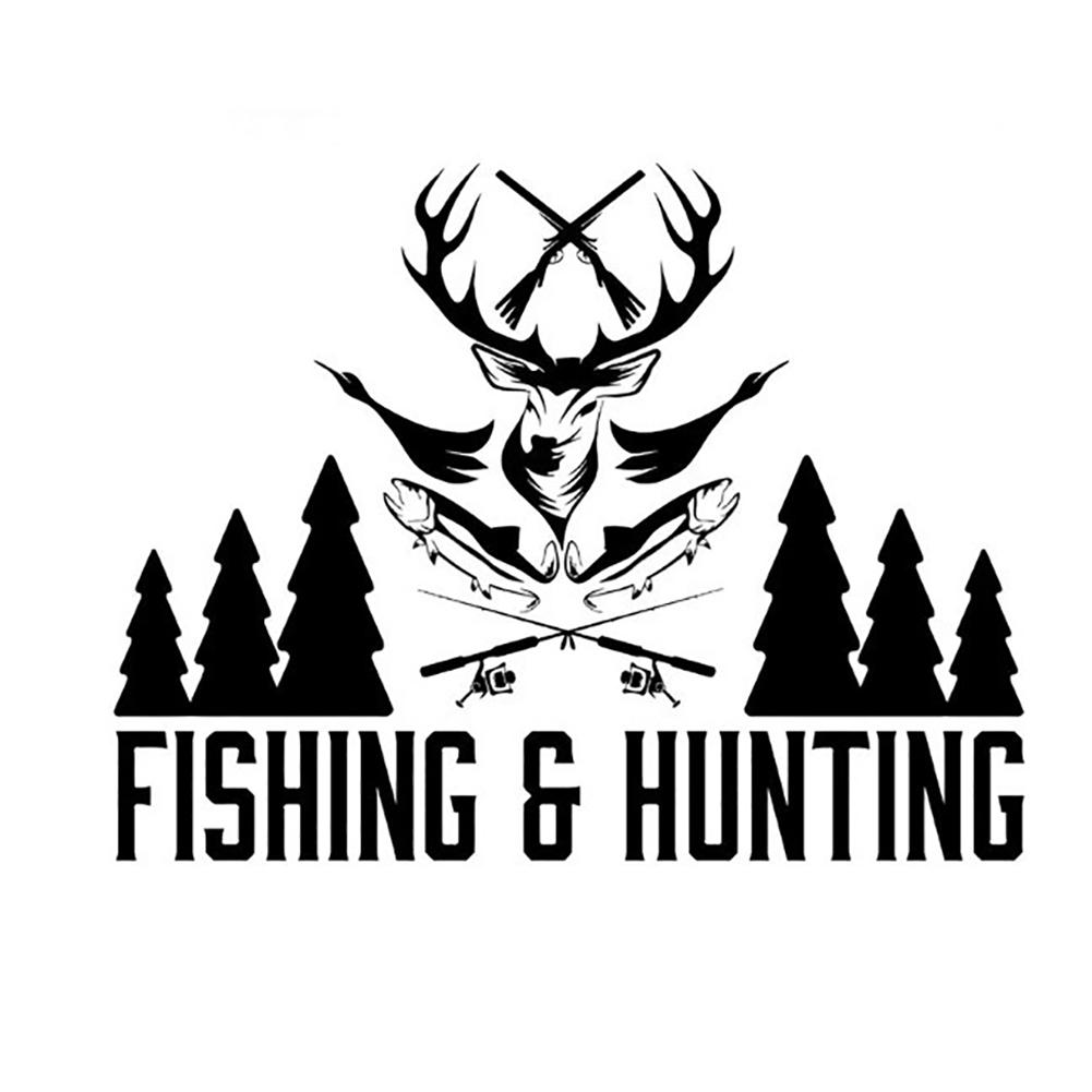 

DYS Авто Магазин Мода Письмо Животный Узор Грузовик Наклейки На Окна Украшения чёрный