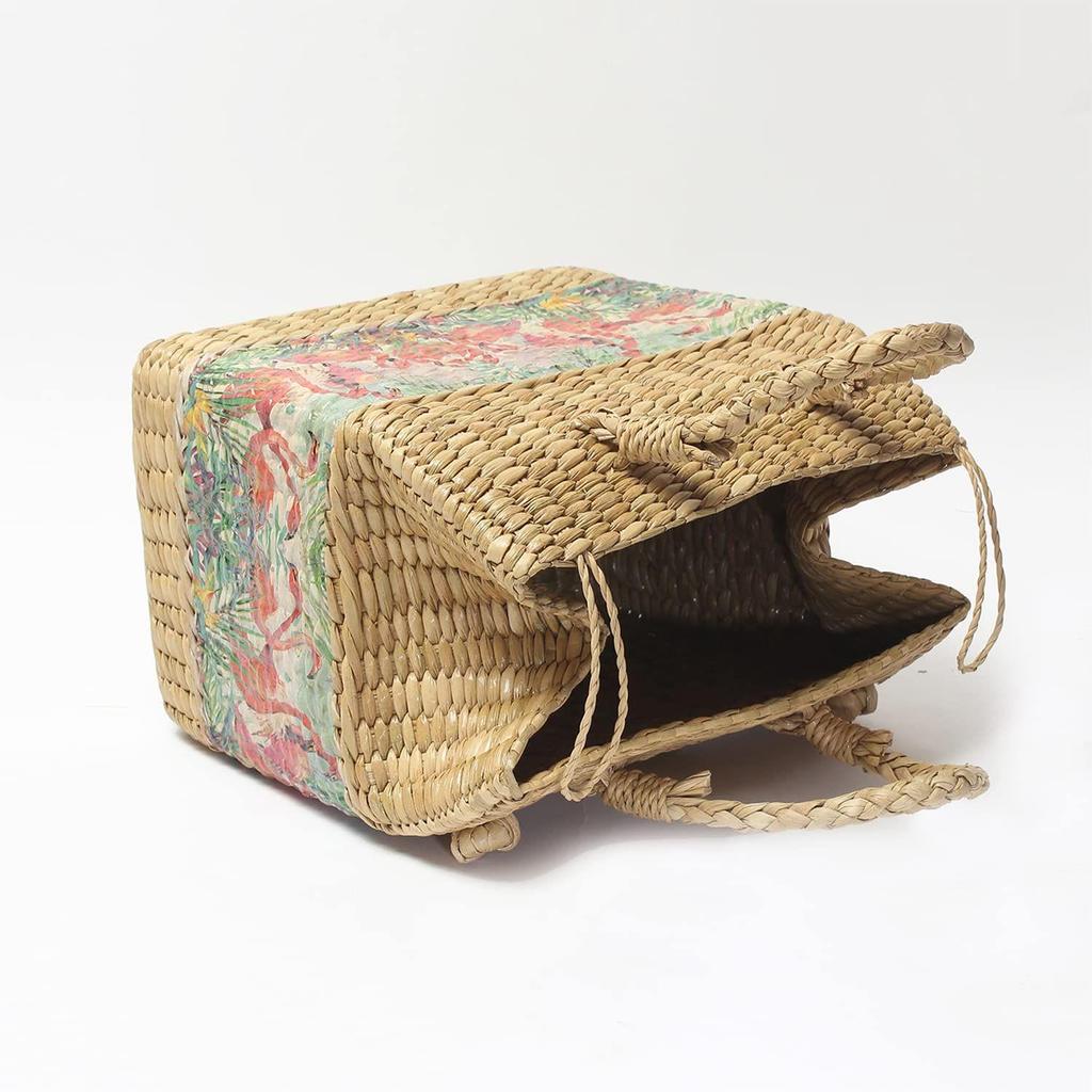 India Picnic Baskets | Lunch Basket | Cane or Jute Basket | Cane Basket for Gifting | Wicker Baskets (Multi Colour 4)