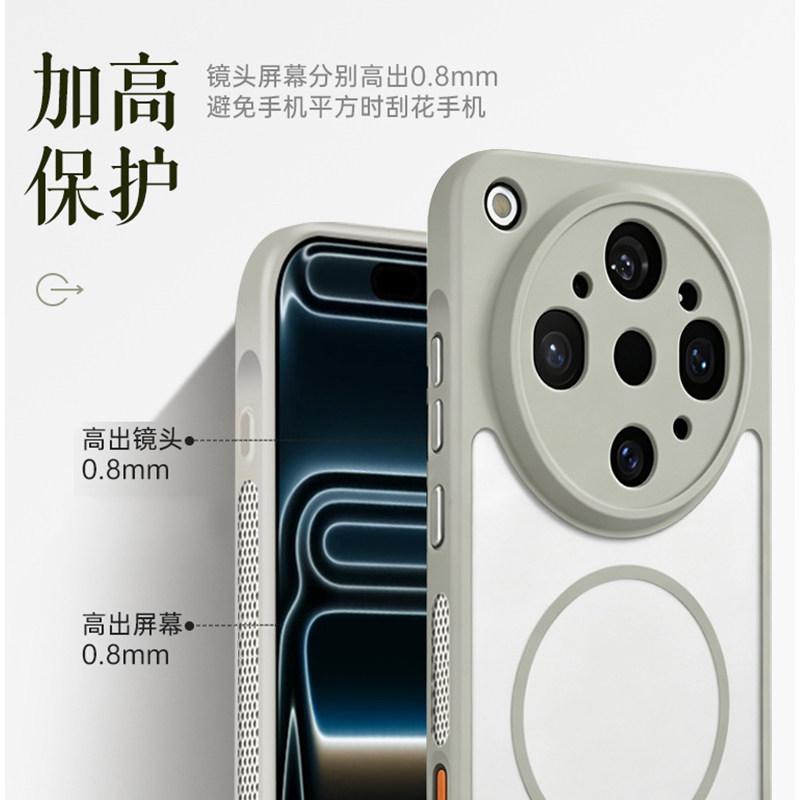 For OPPO Find X9 Ultra Case Luxury Magnetic Heat Dissipation Matte Transparent PC Skin Feel Phone Cover Shockproof Bumper