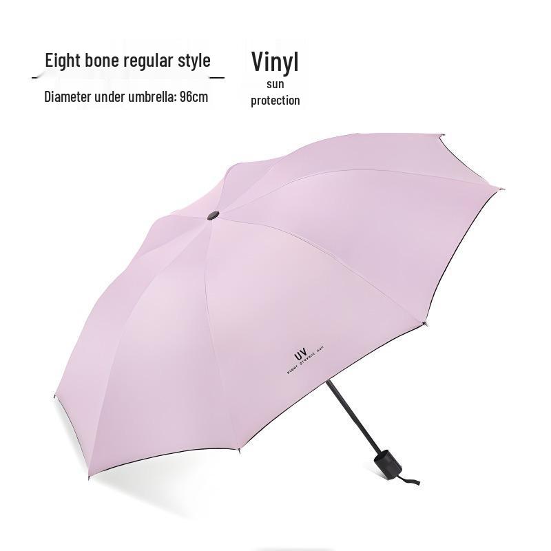 60-Rib Automatic Women's Umbrella with Black UV Protection for Sun & Rain, Customizable and Portable.