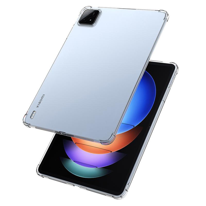

For Xiaomi Pad 6S Pro 12.4 Case Four Corner Protection Soft TPU Clear Tablet Back Cover A
