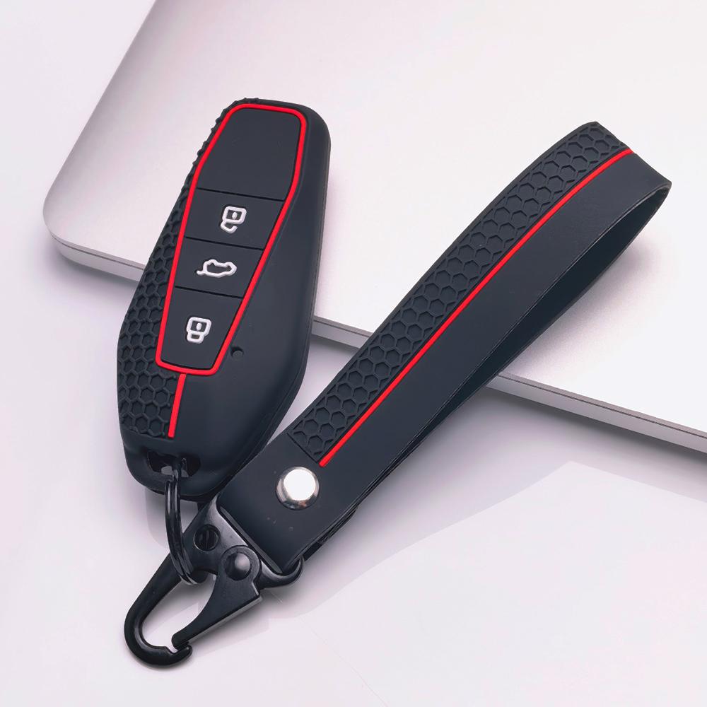 Copri Portachiavi per Chery GT iCAR Shuxiangjia EQ7 AIQAR EQ5 EQ3 con Portachiavi Superficie Antigraffio Struttura Antiurto Texture Morbida al Tatto