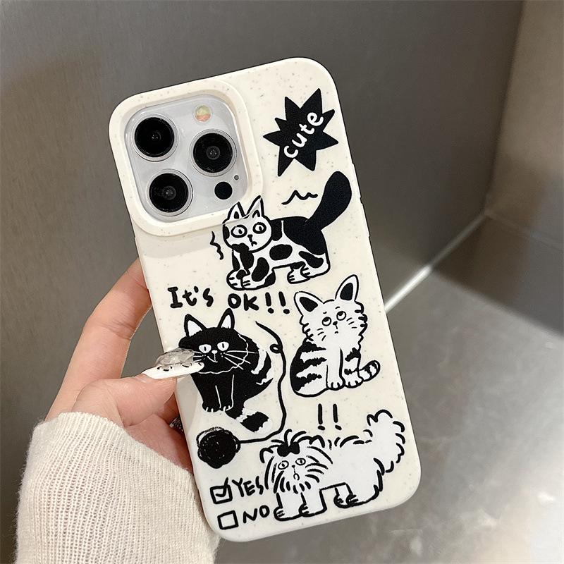 Zhitai Apple 16 Pro iPhone Case: Compatible with iPhone 14/13/11/15/XR, Wheat Shell Design, One-Piece with Bracelet