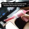 Pink mini vacuum cleaner, wireless car inhaler, USB charging, portable, mini and powerful household appliance air cleaner