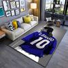 Soccer Player Graphic Carpet Suitable As a Non-slip Mat for the Living Room or Bedroom Sofa
