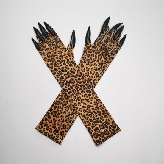 Halloween Claw Gloves Women Paw Gloves with Long Fingernails Cat
