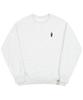 GRAVER [Unisex] Tattoo Dog Embroidered Perito Sweatshirt_Melange White
