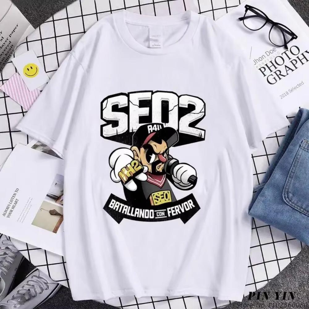 Funny Cartoons T Shirt Men Classic Black T-shirt Summer short sleeve Cotton Men Clothing Oversized Y2K Streetwear Fashion Top