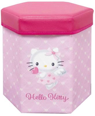 iPlanning Sanrio Characters Folding Storage Stool, Hello Kitty, W300 X H300 X D260mm, K2951A