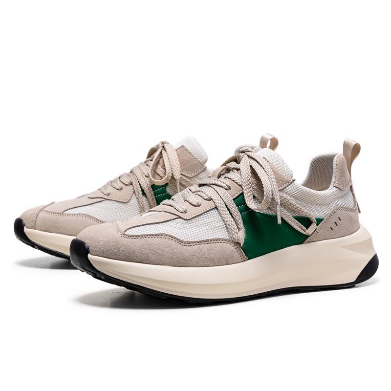 

Мужские повседневные низкие кроссовки на толстой подошве для подростков-студентов 40 бежевый