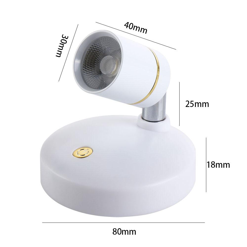 Remote Control Wireless Spotlights USB Recharged Rotatable Cabinet Spotlights Adjustable angle Dimmable LED Spot Lights