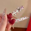 Retro Inspired Polkas Dot Heart Hair Accessory Metal Hair Clip Durability Construction Hairpin For Long Lasting Wear