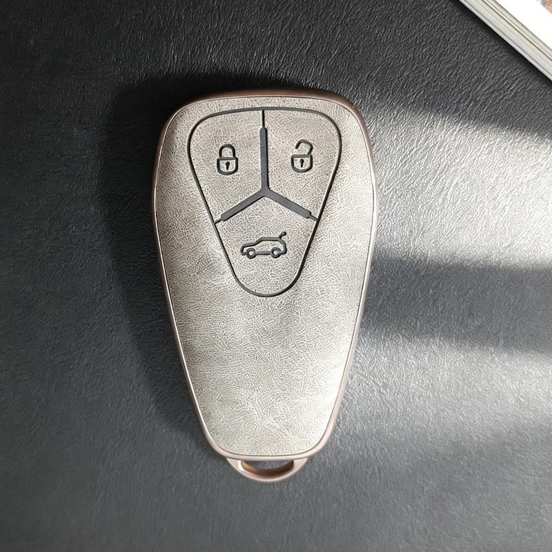 

Car Key Case For Skyworth Ev6 Skywell Et5 Ht-I Hti Imperium Sev Elaris Beo Phev Fob Keychain Bag Shell Remote Cover Accessories