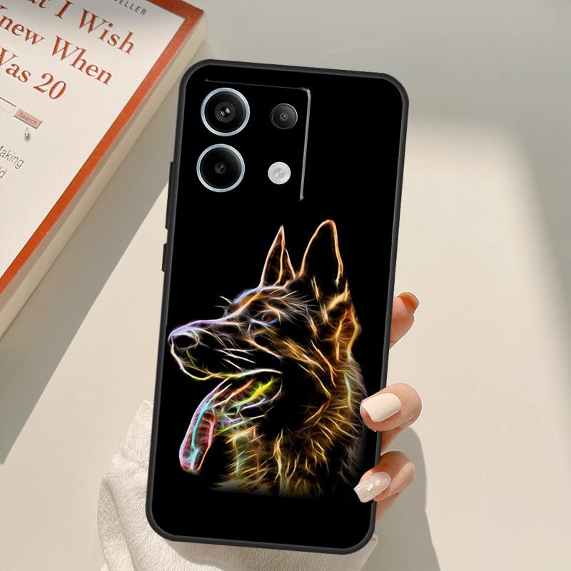 

Cartoon German Shepherd Dog Funda For Xiaomi Redmi Note 14 13 12 10 11 15 Pro Plus Case For Redmi 15C 10C 12C 13C 14C 15 Redmi 13 4G