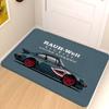 VIKAMA Car Pattern Printed Floor Mat - Durable And Stain-Resistant, Perfect For Entrance Hall Door Mats And Home Decoration
