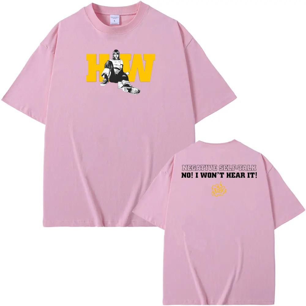 Negative Self Talk Black Tee Hayley Williams websiteSeconds Tee-shirt Summer Hip Hop Short Sleeve HarajukuTshirt 100%Cotton Tees