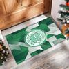 Tappeto Morbido Antiscivolo per Interni con Motivo Calcio Celtic FC, Tappetino Decorativo Sportivo per Camera da Letto