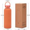 Double-Layer Stainless Steel Vacuum Insulated Travel Mug With Carrying Handle - 500ml Portable Outdoor Water Bottle