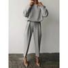 IHUASU Women's Fashion Casual Long Sleeve O-Neck Pants Suits