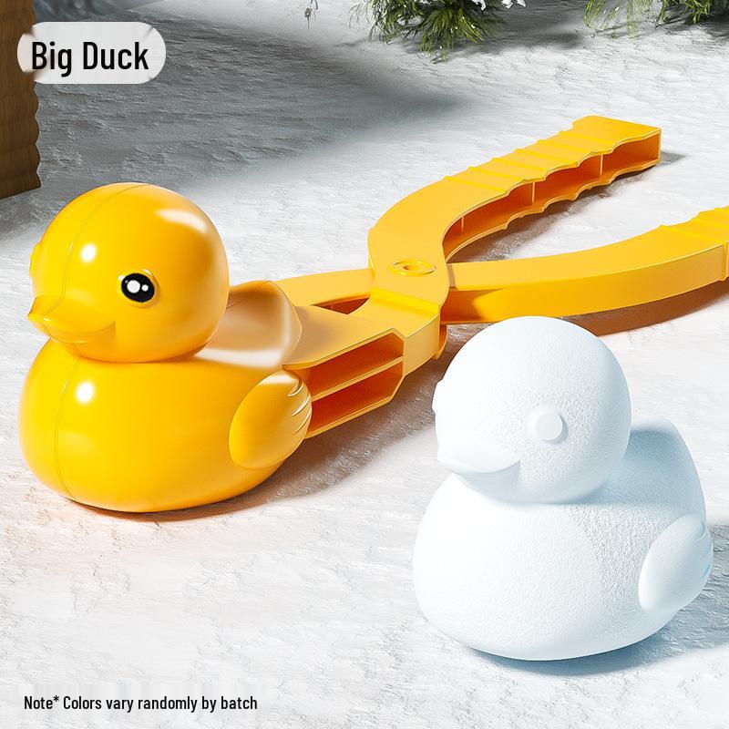Children's Winter Snowball Maker: Duck Mold & Snowman Tool Set