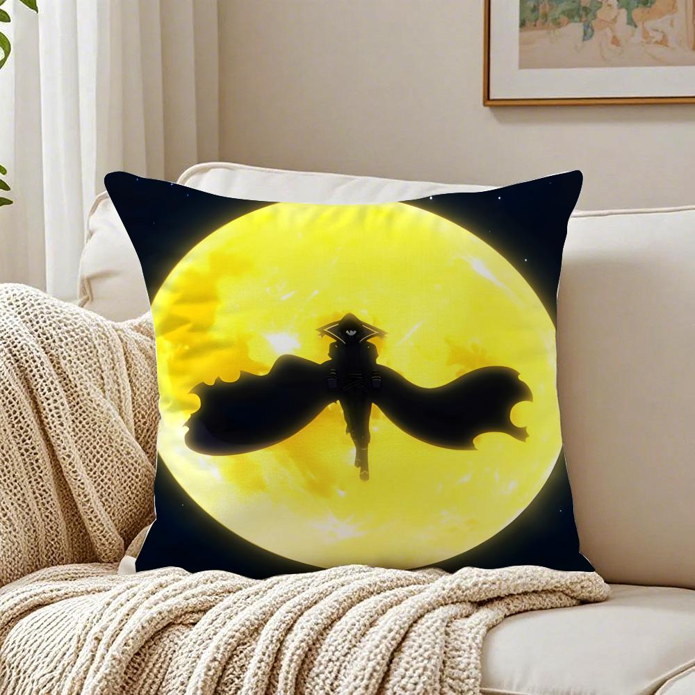 

Подушка с принтом из аниме «Возвышение Тени» Наволочка Антипылевой клещ Декор для гостиной Дивана Подушка Комната 30X30cm