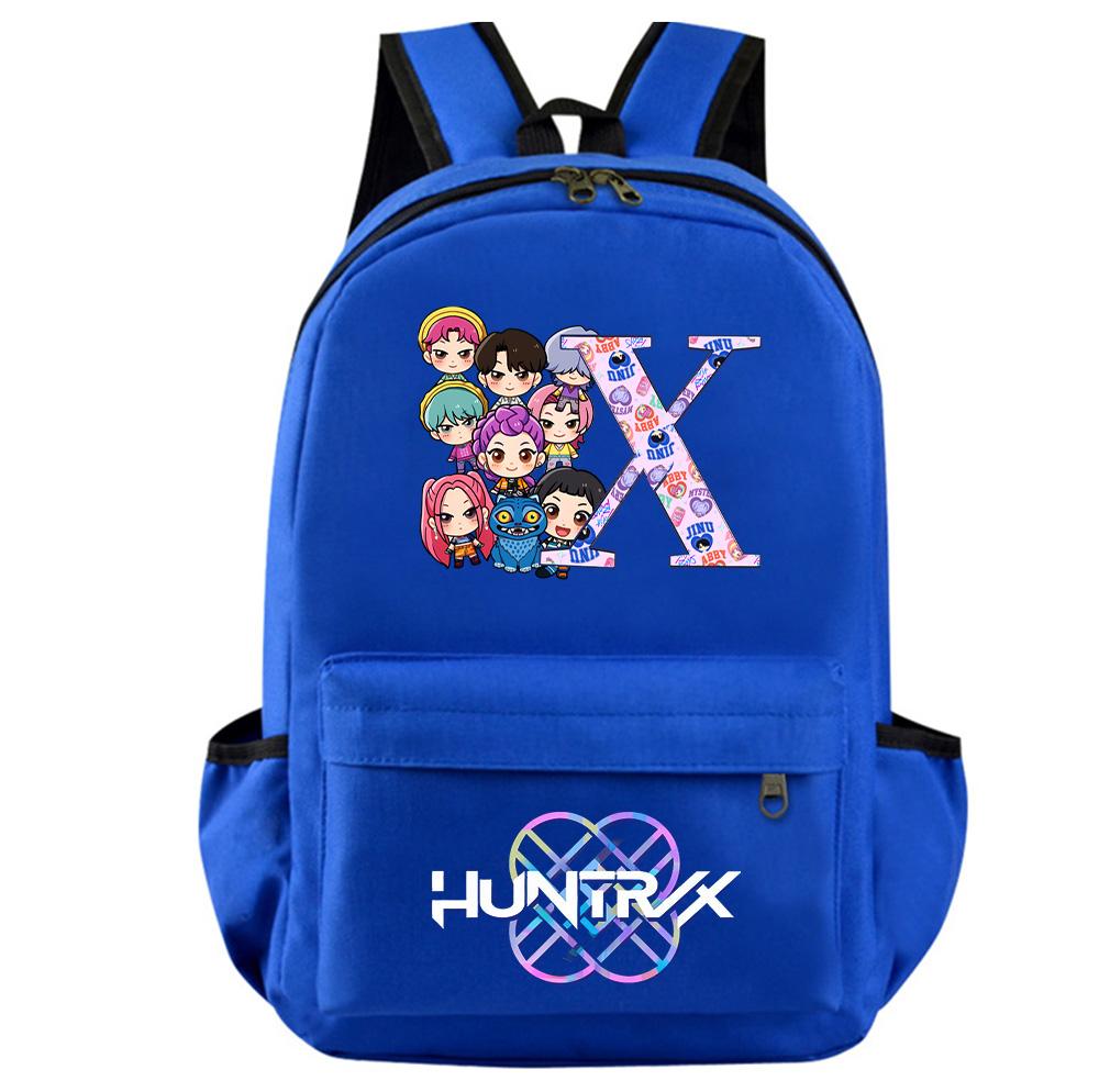 Mochila Estampada Caçadores de Demônios Kpop com 26 Letras Inglesas para Adolescente Estudante Menina Menino Mochila Escolar Bolsa de Livros Mulheres Grande Capacidade Bolsa de Viagem Presente para Criança Rucksak