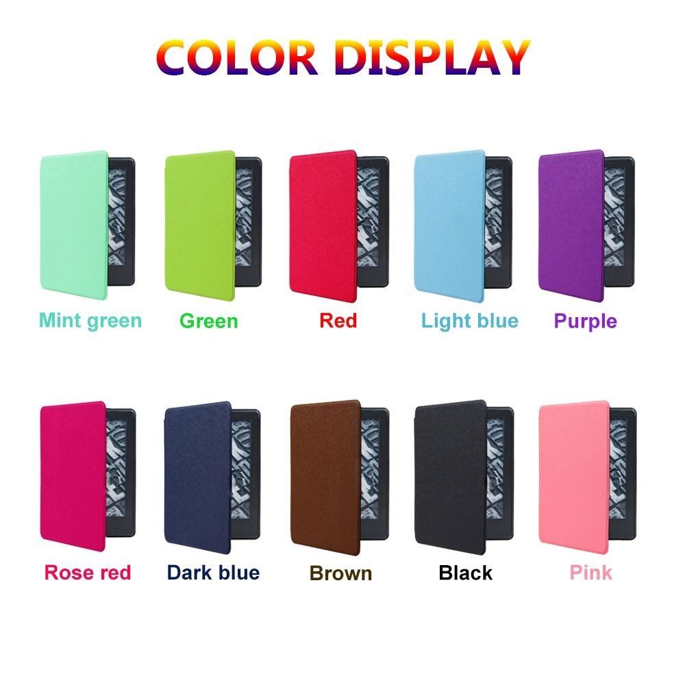 All New 6 Inch Auto Wake/Sleep Magnetic Smart Case PU Leather Folio Cover For Kindle 11th Generation 2024 Release