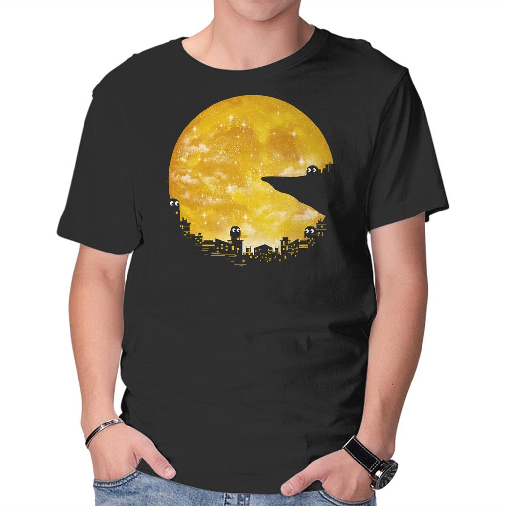 Unisex Crew Neck T-Shirt Pacmoon Graphic Short Sleeve Casual Tee