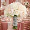 4 Inch Width Rhinestone Ribbon Silver Color Diamond Warp Ribbon  Arts And Crafts