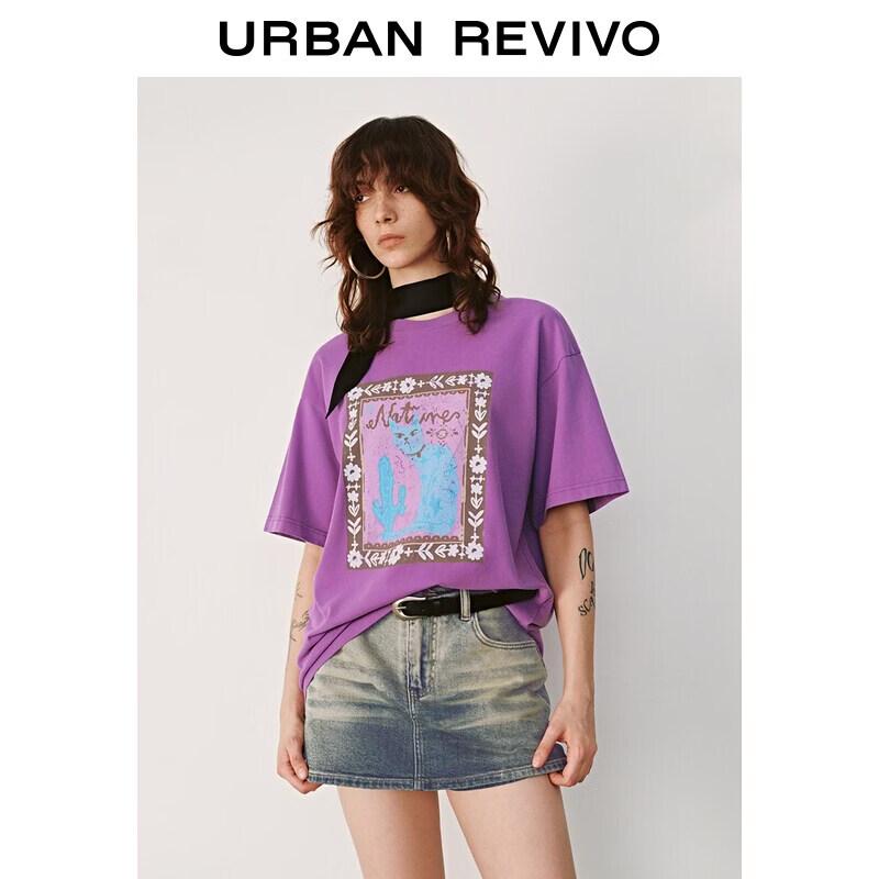 Women s Casual Cat Print Short Sleeve T-Shirt S