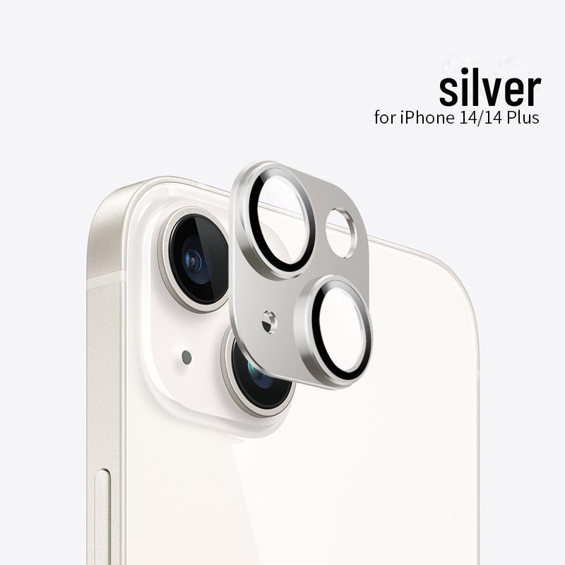 מגן עדשות Apple 16Pro לאייפון 14 פרו מקס: סרט מתכת עין הנשר מלא