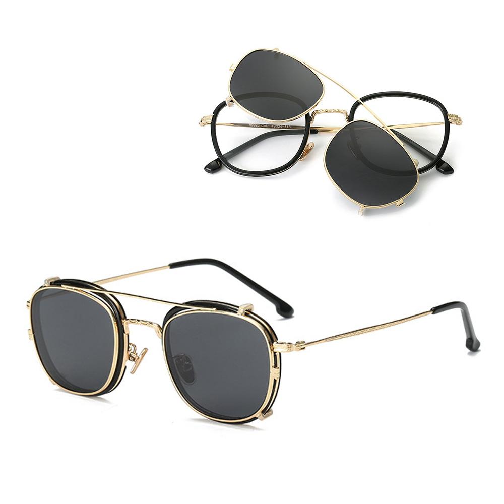 Lingkeonpeuleim Lfs99020_Black Clip-On Polarized Sunglasses