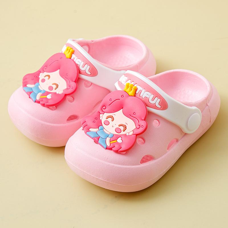 

Summer boys and girls beach shoes, cartoon slippers, clogs, baby sandals, children s shoes for toddlers and young kids 21/22【Inner Length13cm