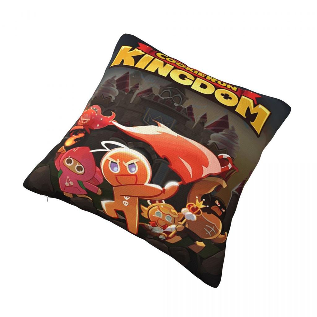 Cookie Run Kingdom Printed Pillowcases Cushion Cover Pillow Covers Y2K Bedroom Decor Zipper Multiple Sizes