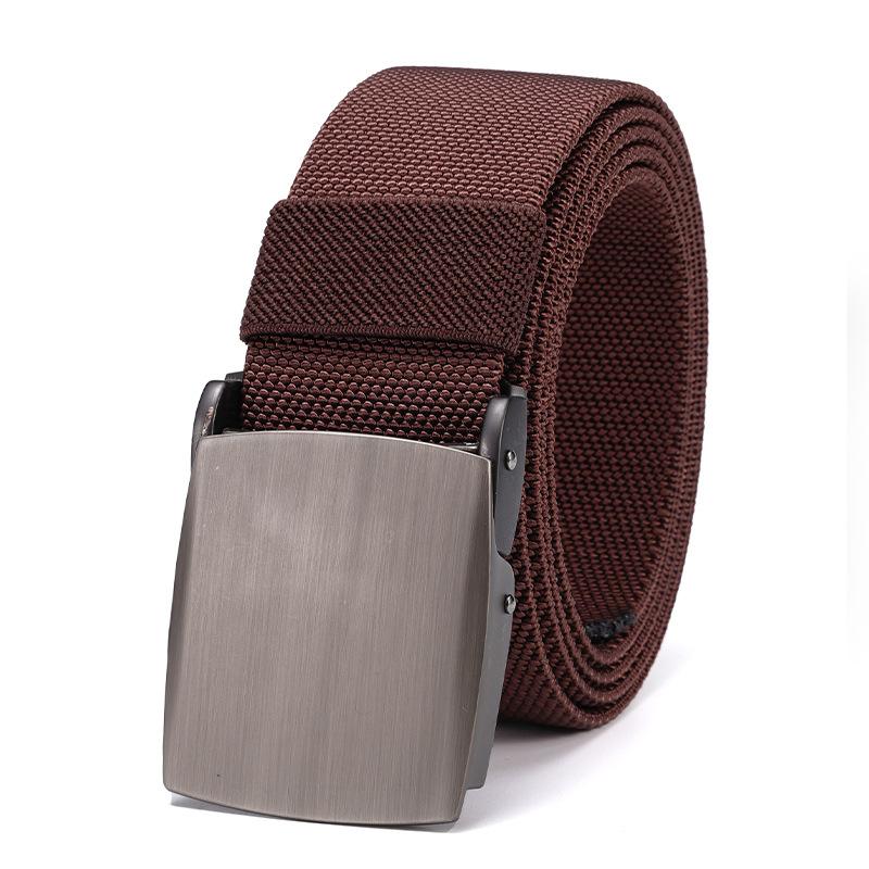 

Мужской ремень Автоматическая пряжка Холщовый ремень Мужской нейлоновый ремень Мужской повседневный спортивный уличный ремень Мужской 120cm