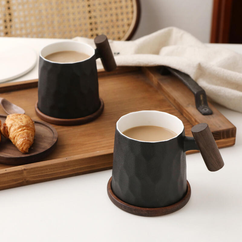 300ml mug and coaster set for 2 Persimmon