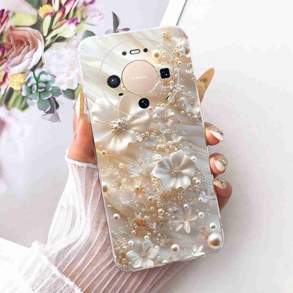 For Huawei Mate 80 5G 2025 Case VYG-AL00 Soft Silicone Sweet Heart Painted Cover Case For Huawei Mate80 Mate 80 TPU Fundas