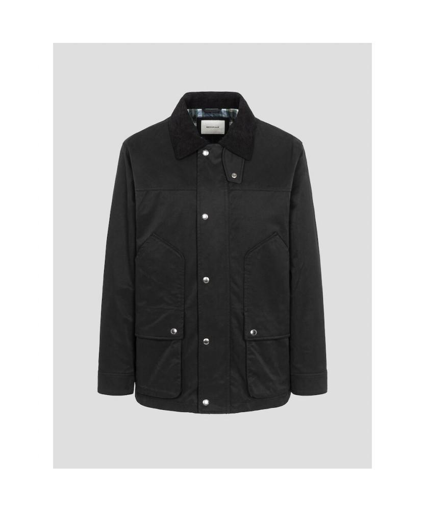 Beanpole Men Contrast Neck Field Jacket - Black