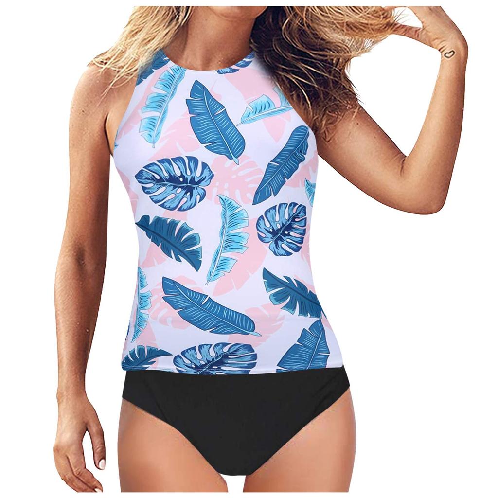 Women's  High Waist High Neck   Two Piece Swimsuit