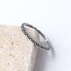 47Bag 925 Silver Layered Thin Ring Lobelia