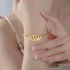 Cazador Trendy Personalized Bangles for Women Custom Names Symbol Date 1-5 Heart Charms Bracelet Stainless Steel Jewelry Gift