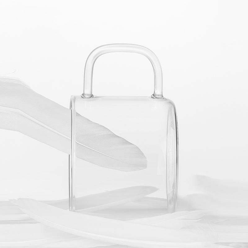 SAMADOYO Thickened Heat-resistant Glass Kungfu Tea Cup, Baijiu Cup, Small Cup, Tea Belt, Transparent Glass Water