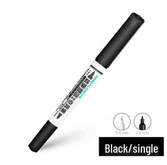Xiongshi Qiyi 685 Dual-Tip Oil-Based Quick-Dry Neutral Marker Set – Black & Colored Pens for Students
