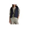 Polo Hooded Zip Logo Sleeveless Vest Women Vest Navy-Blue 211958935-003