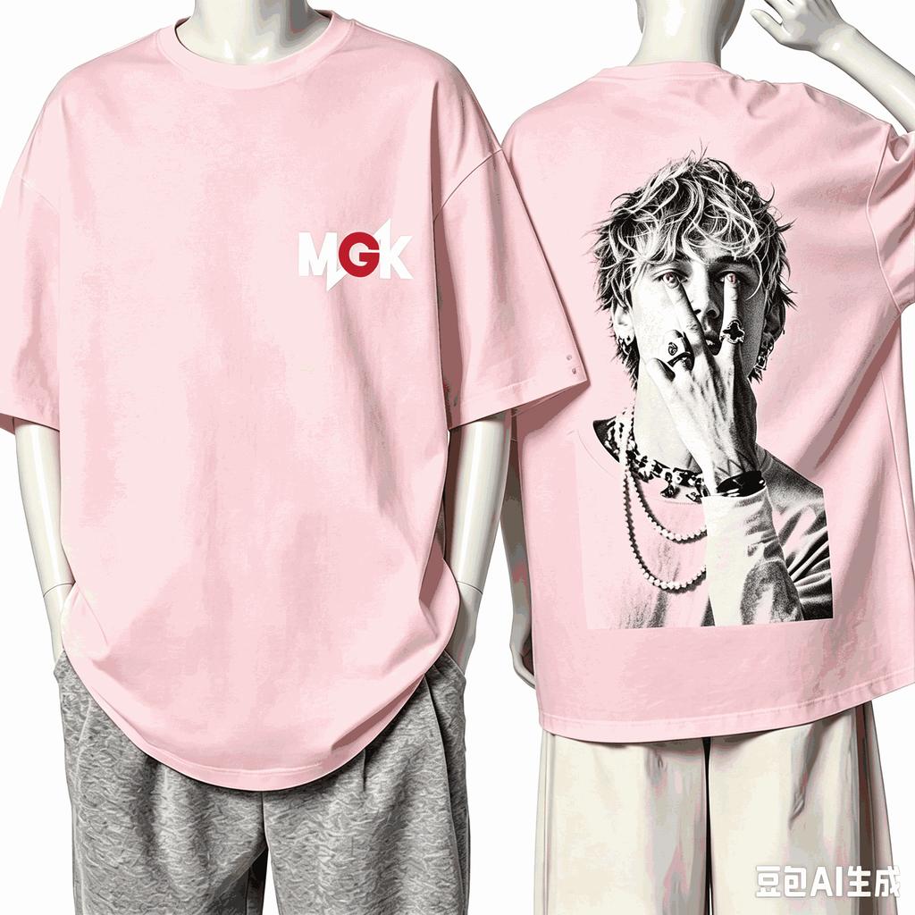 Machine Gun Kelly 2026 Vintagestyle Graphic Tee Clothing New Unisex Rock Band Shirt Hip Hop Oversized Printed Cotton Oneck